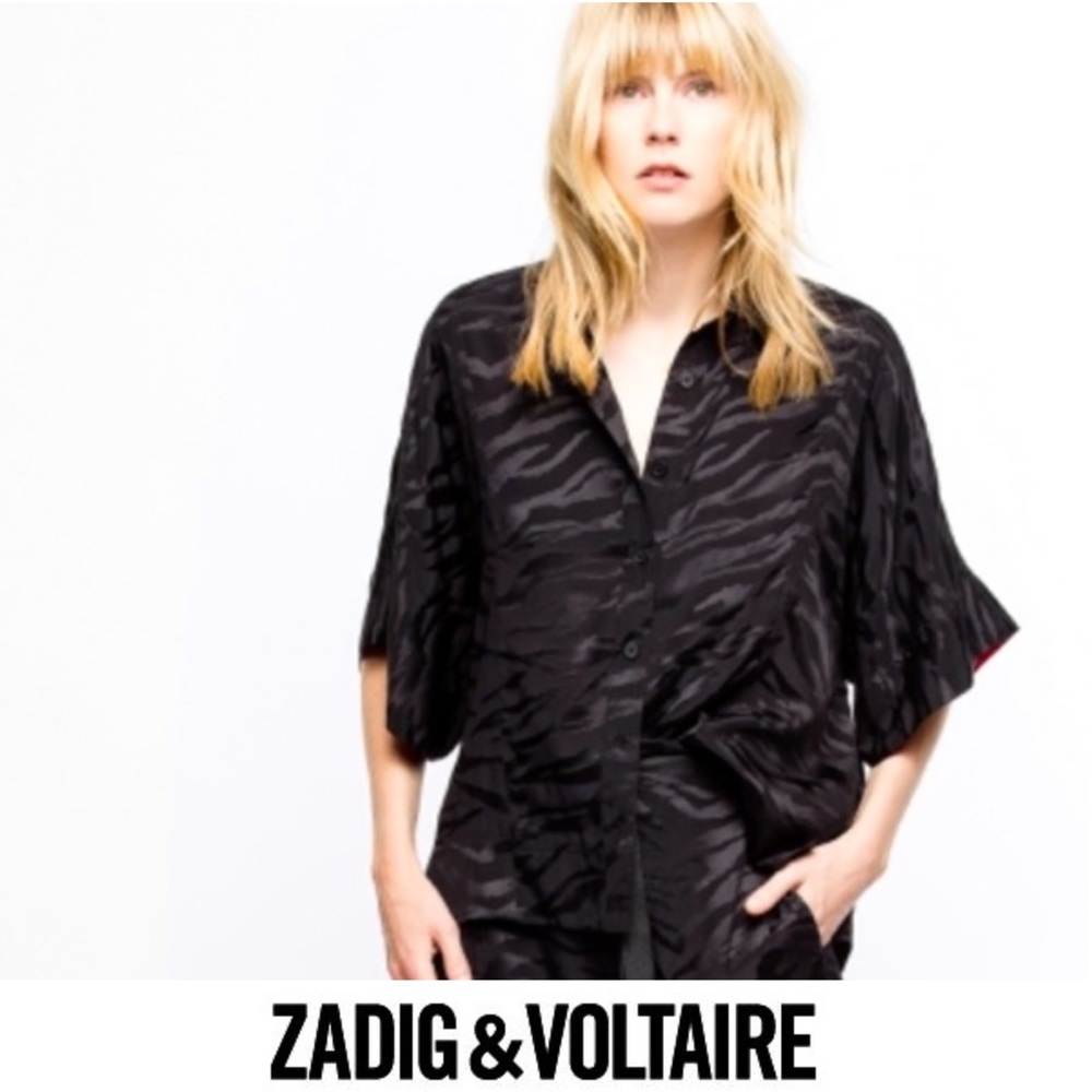 NEW/UNUSED - ZADIG & VOLTAIRE Topaz Jac Tigre Shirt
